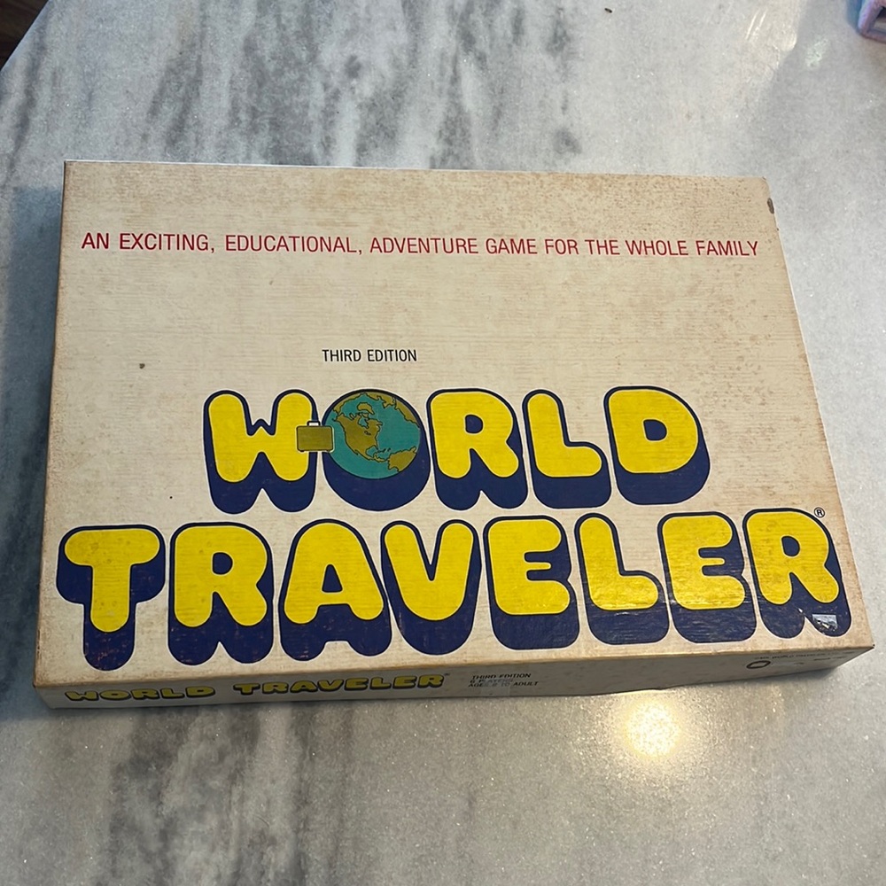 Vintage world traveler third edition  stock 100. Game! All pieces are there.